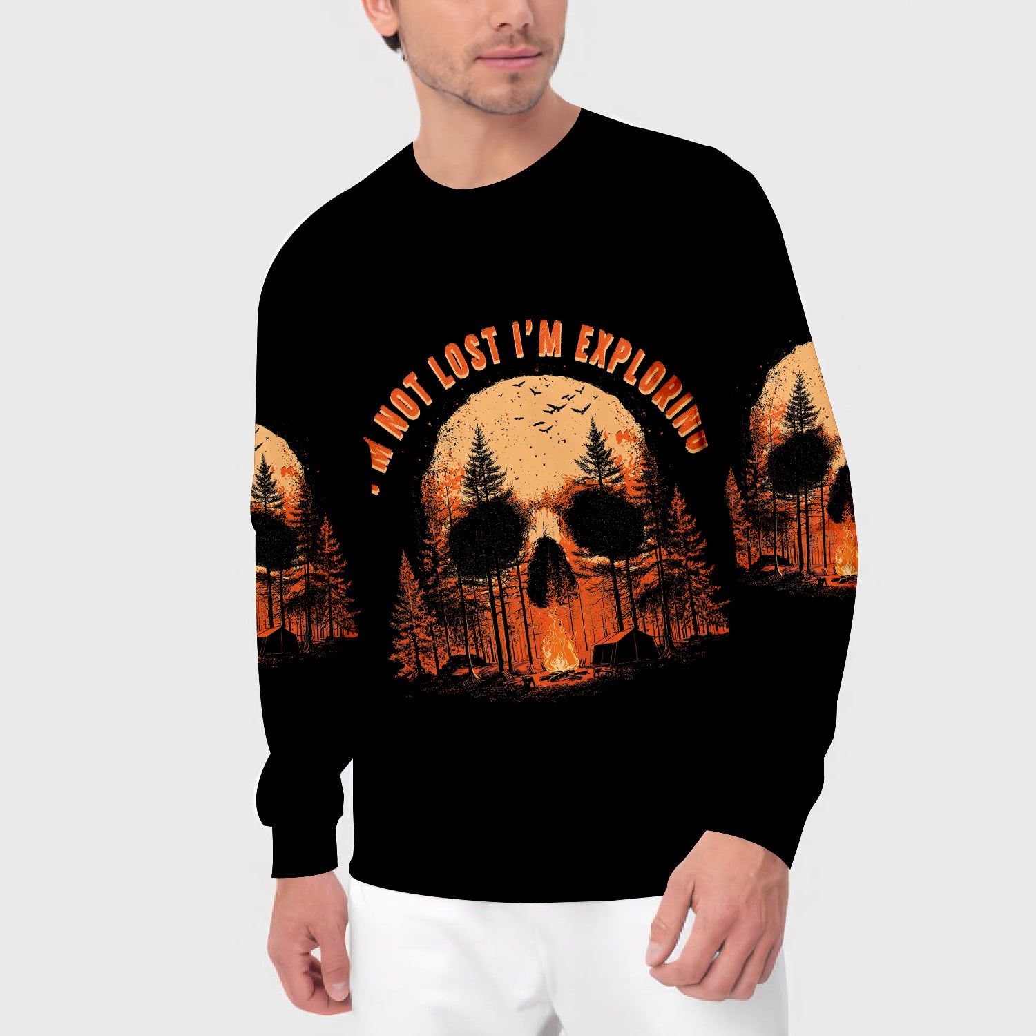 Creepy I'm Not Lost I'm Exploring All Over Print Shirt