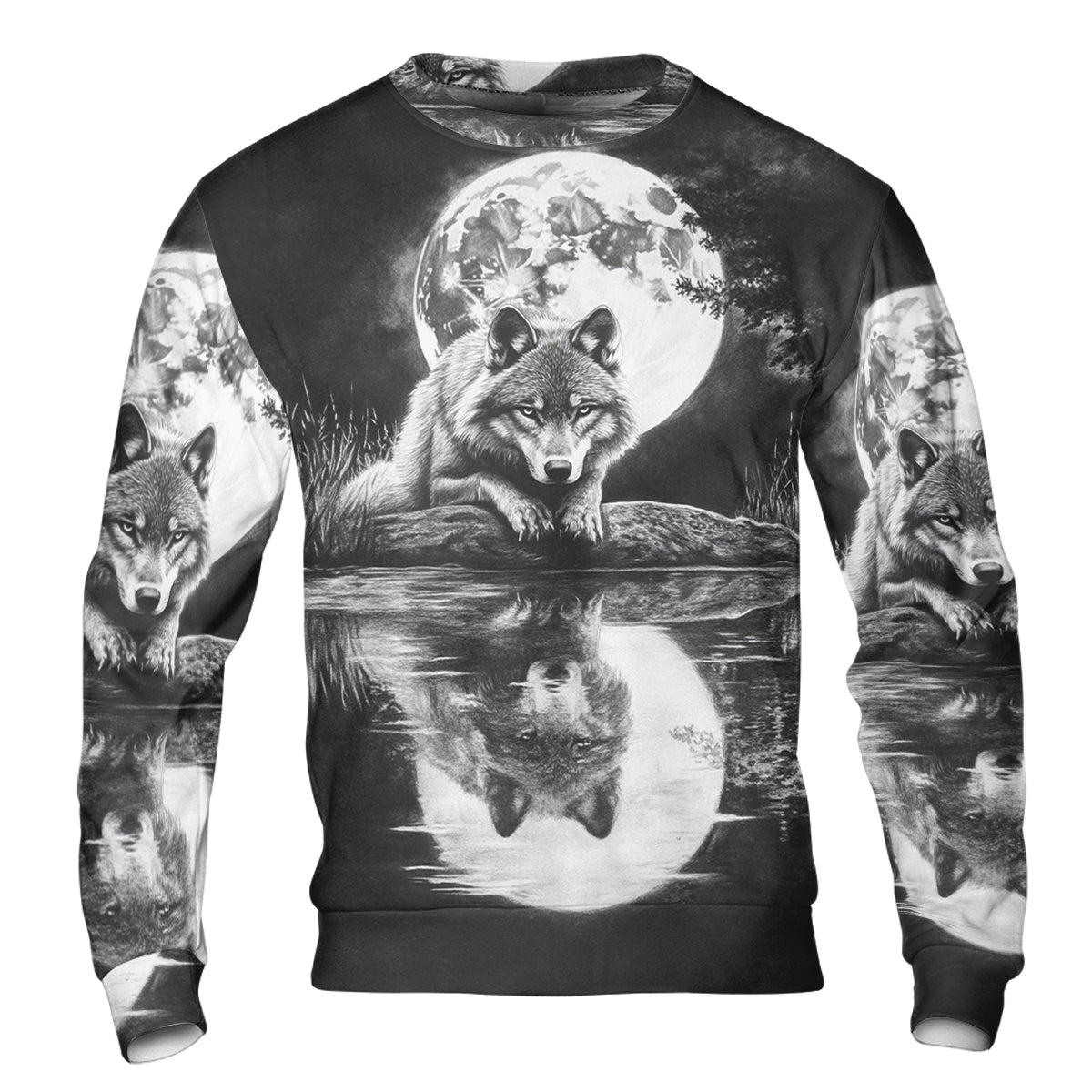 Mystical Wolf Art All Over Print Shirt