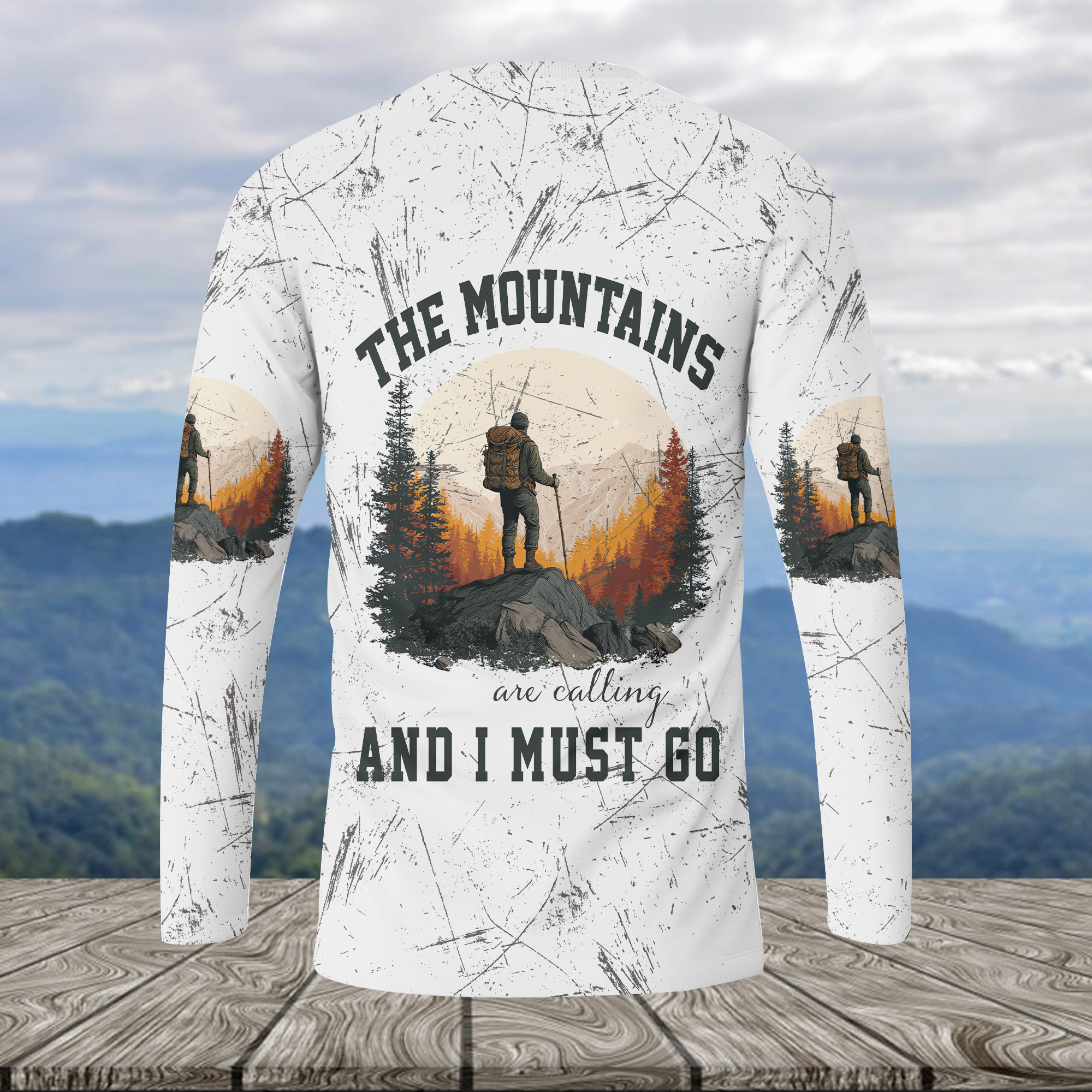 The Mountains Are Calling And I Must Go All Over Print Shirt