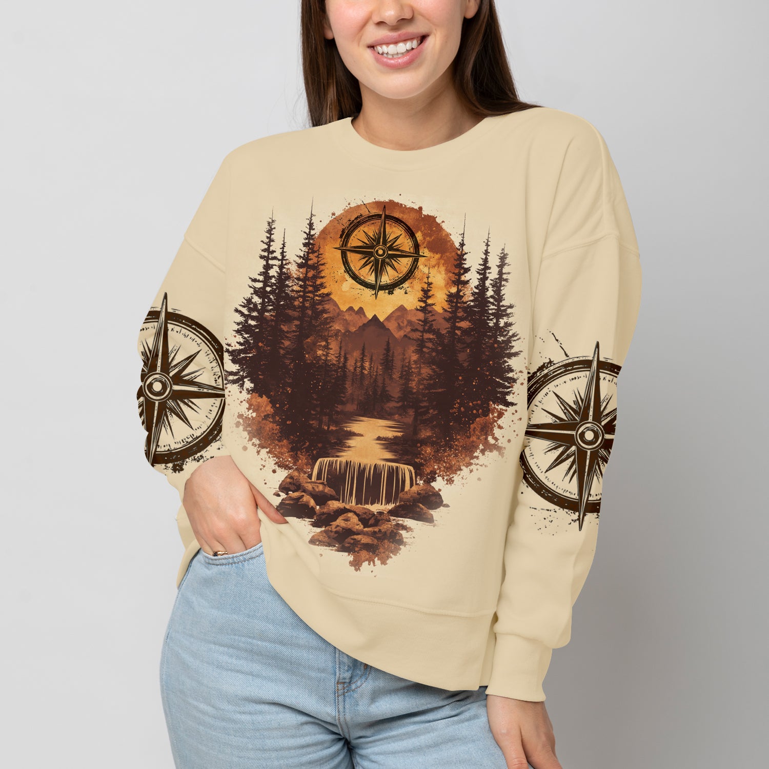 Into The Forest I Go To Lose My Mind And Find My Soul Brown All Over Print Shirt
