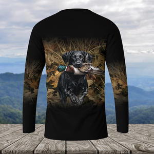 Duck Hunting With Dog All Over Print Shirt