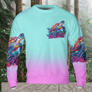 Saltwater Heals Everything Sea Turtle All Over Print Shirt