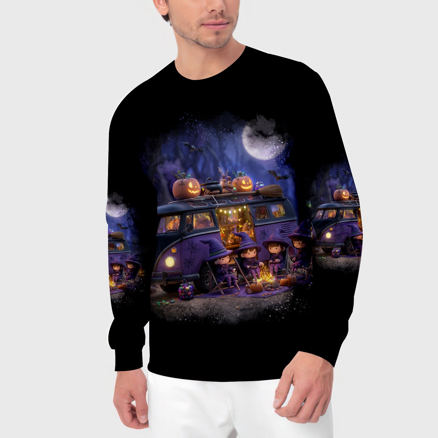 All The Cool Witches Are Camping All Over Print Shirt