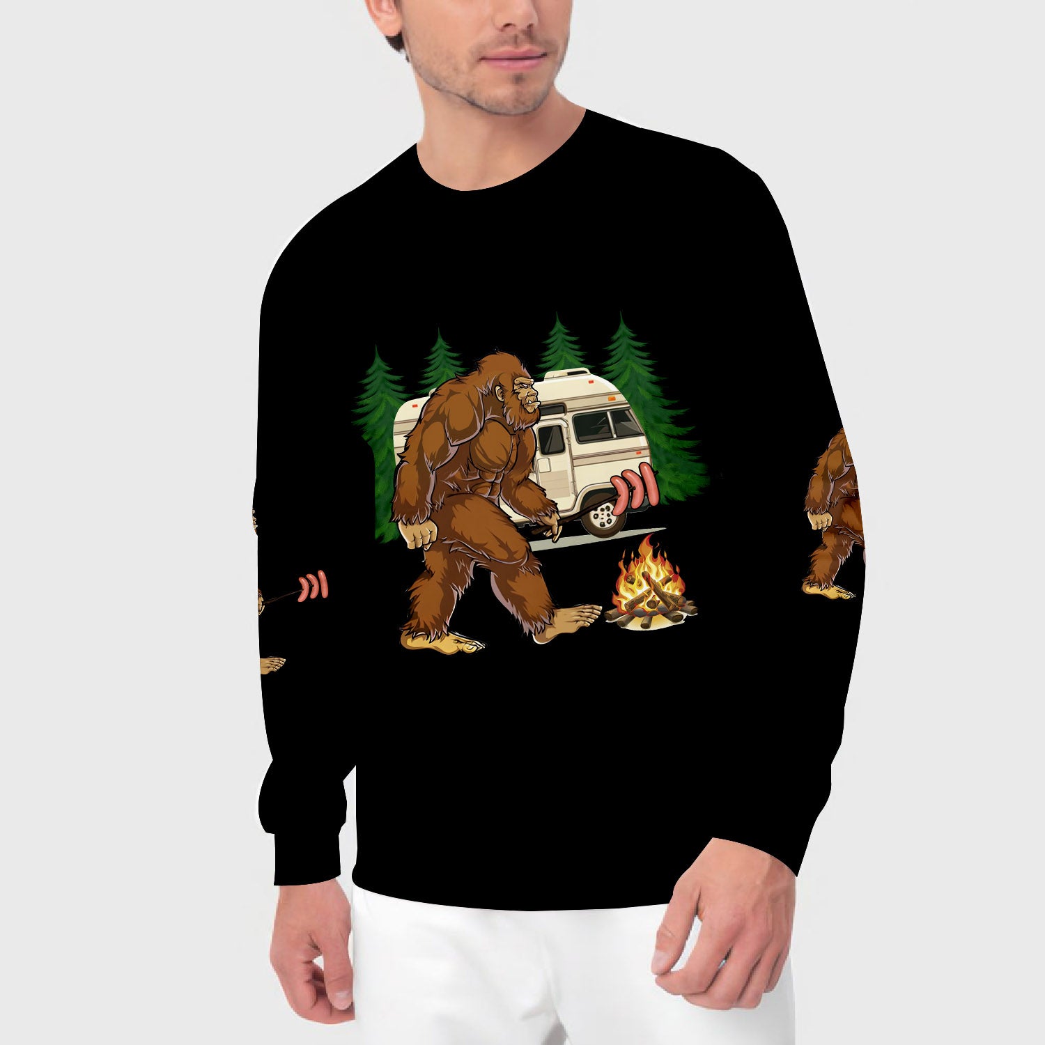 Camp Crew Hunt For Bigfoot All Over Print Shirt