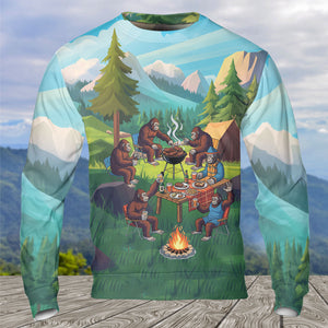 Sasquatch family BBQs All Over Print Shirt