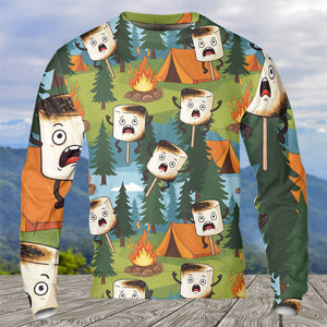 Funny Burnt Marshmallow All Over Print Shirt