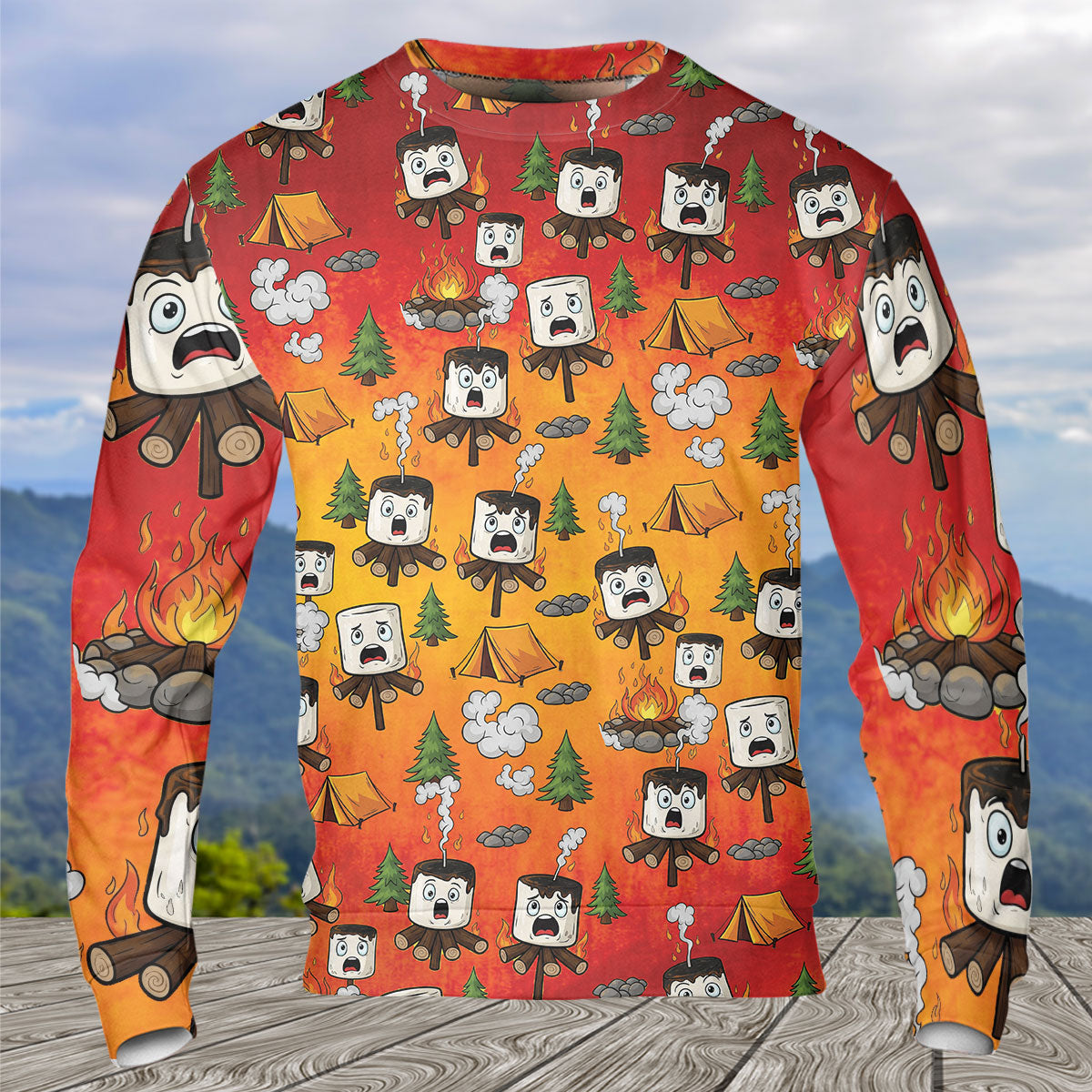 Burnt Marshmallow Dancing Party All Over Print Shirt
