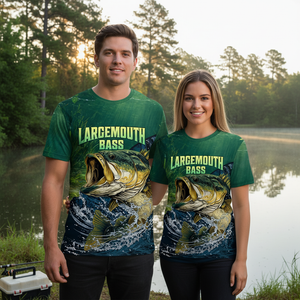 Largemouth Bass Vintage All Over Print Shirt