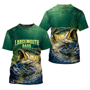 Largemouth Bass Vintage All Over Print Shirt
