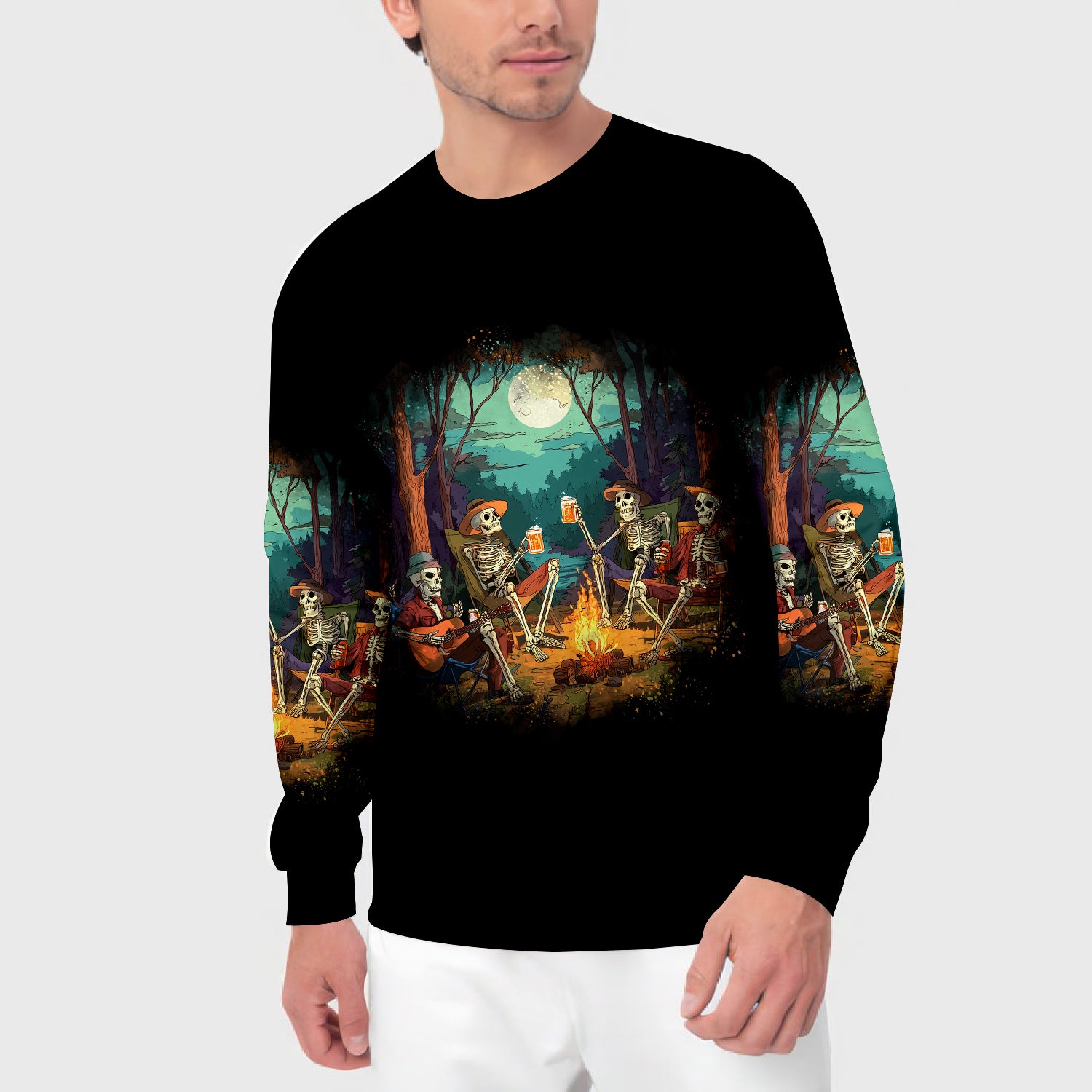 Spooky Camping Crew Halloween All Over Print Shirt