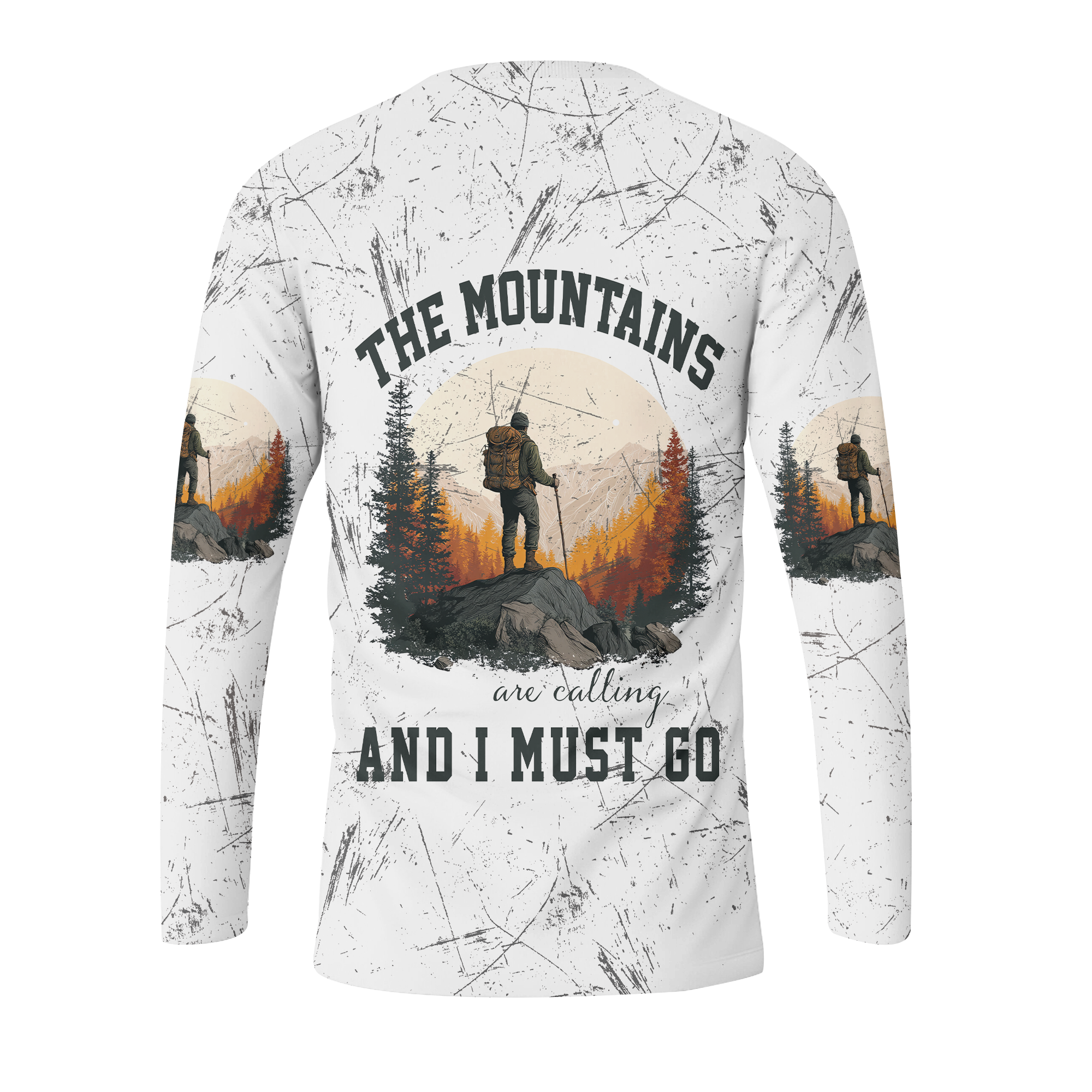 The Mountains Are Calling And I Must Go All Over Print Shirt