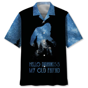 Bigfoot Hello Darkness Hawaiian Shirt