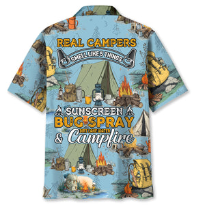 Real Campers Smell Like 5 Things Hawaiian Shirt