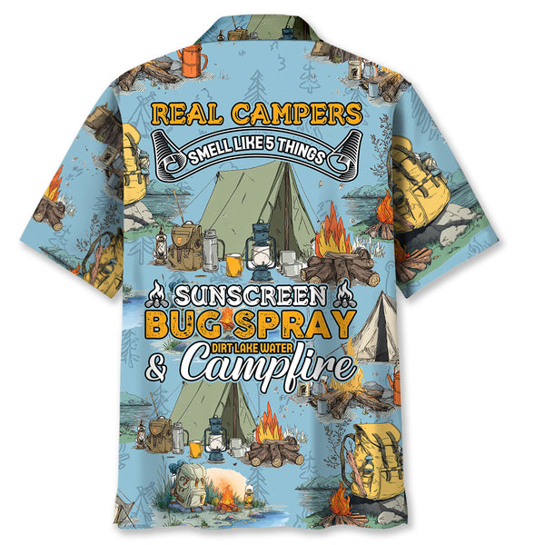 Real Campers Smell Like 5 Things Hawaiian Shirt
