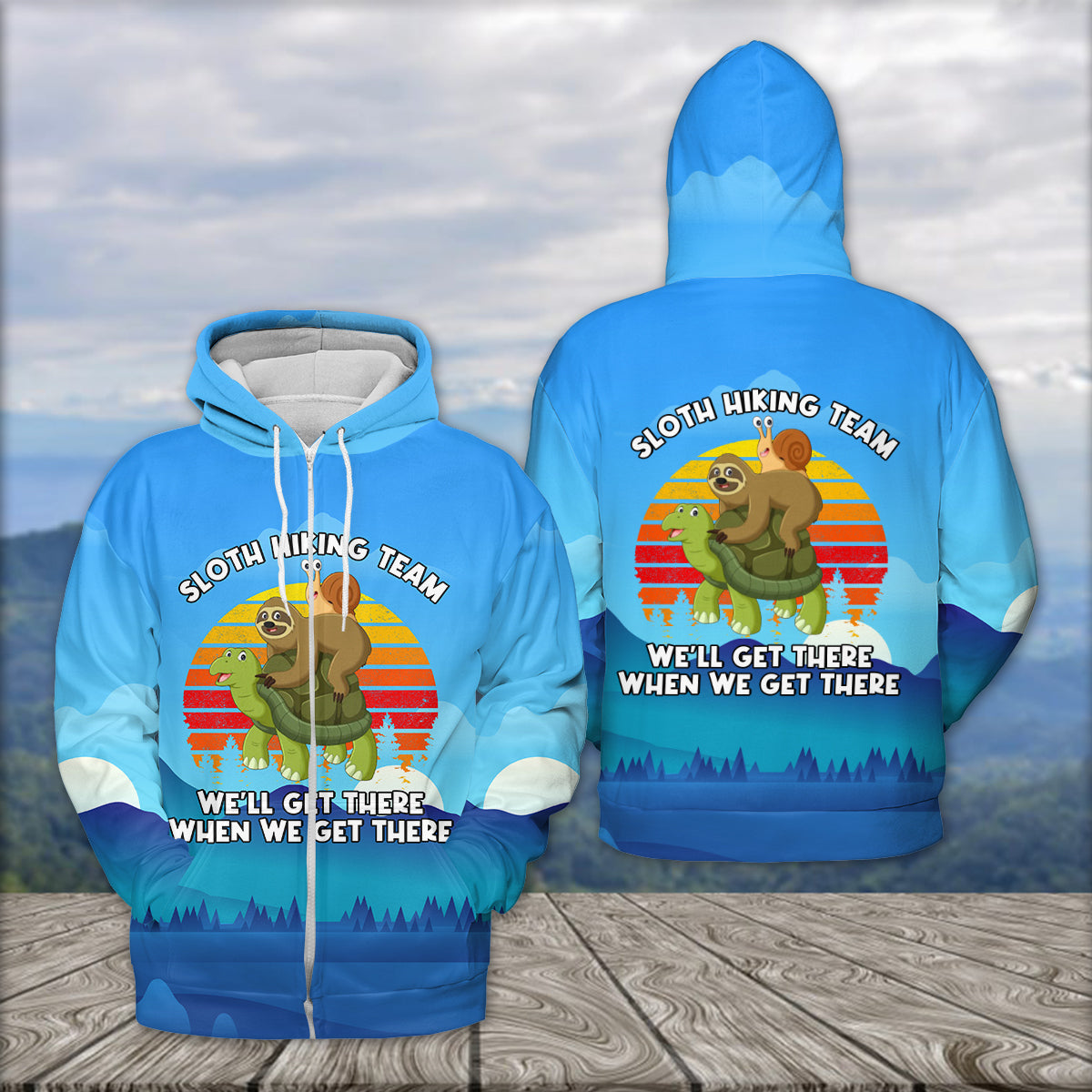 Funny Slow Hiking Team All Over Print Shirt