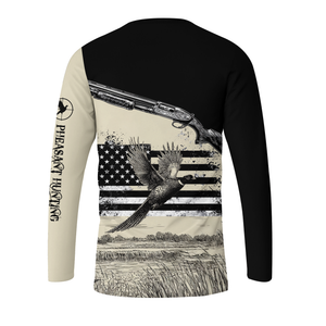 Vintage Pheasant Hunting All Over Print Shirtt