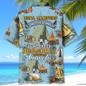 Real Campers Smell Like 5 Things Hawaiian Shirt