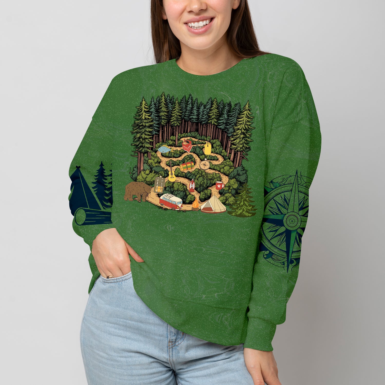 Camping Is A-Maze-Ing All Over Print Shirt