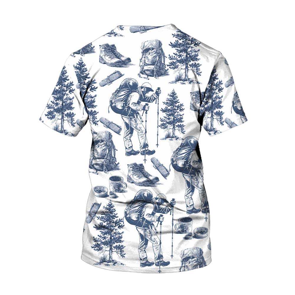 Vintage Hiking Camp All Over Print Shirt