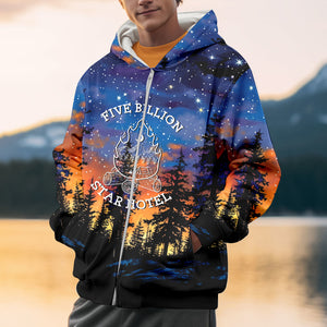 Camping Five Billion Star Hotel All Over Print Shirt
