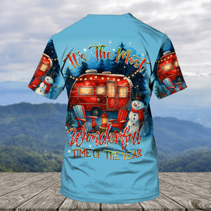 Christmas Camper Winter Wonderland All Over Print Shirt