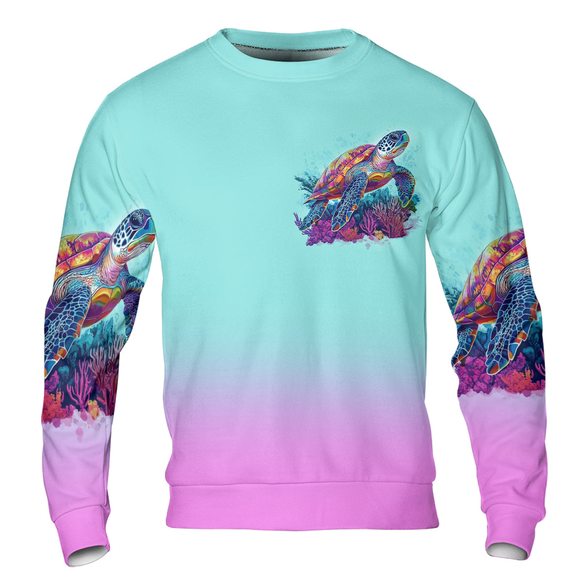 Saltwater Heals Everything Sea Turtle All Over Print Shirt