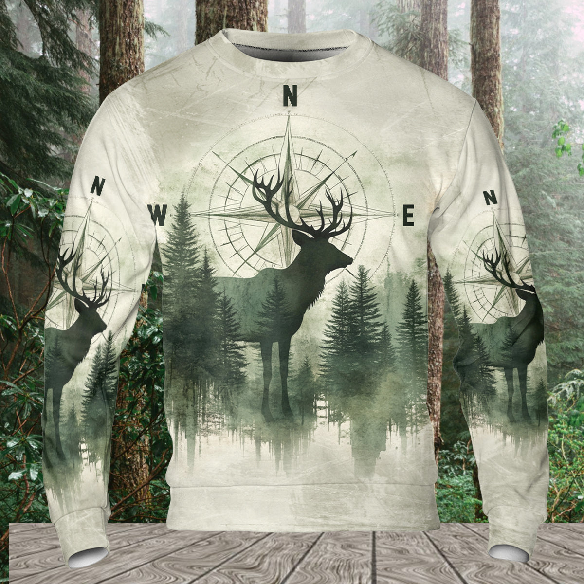 Into The Forest Deer Exposure All Over Print Shirt