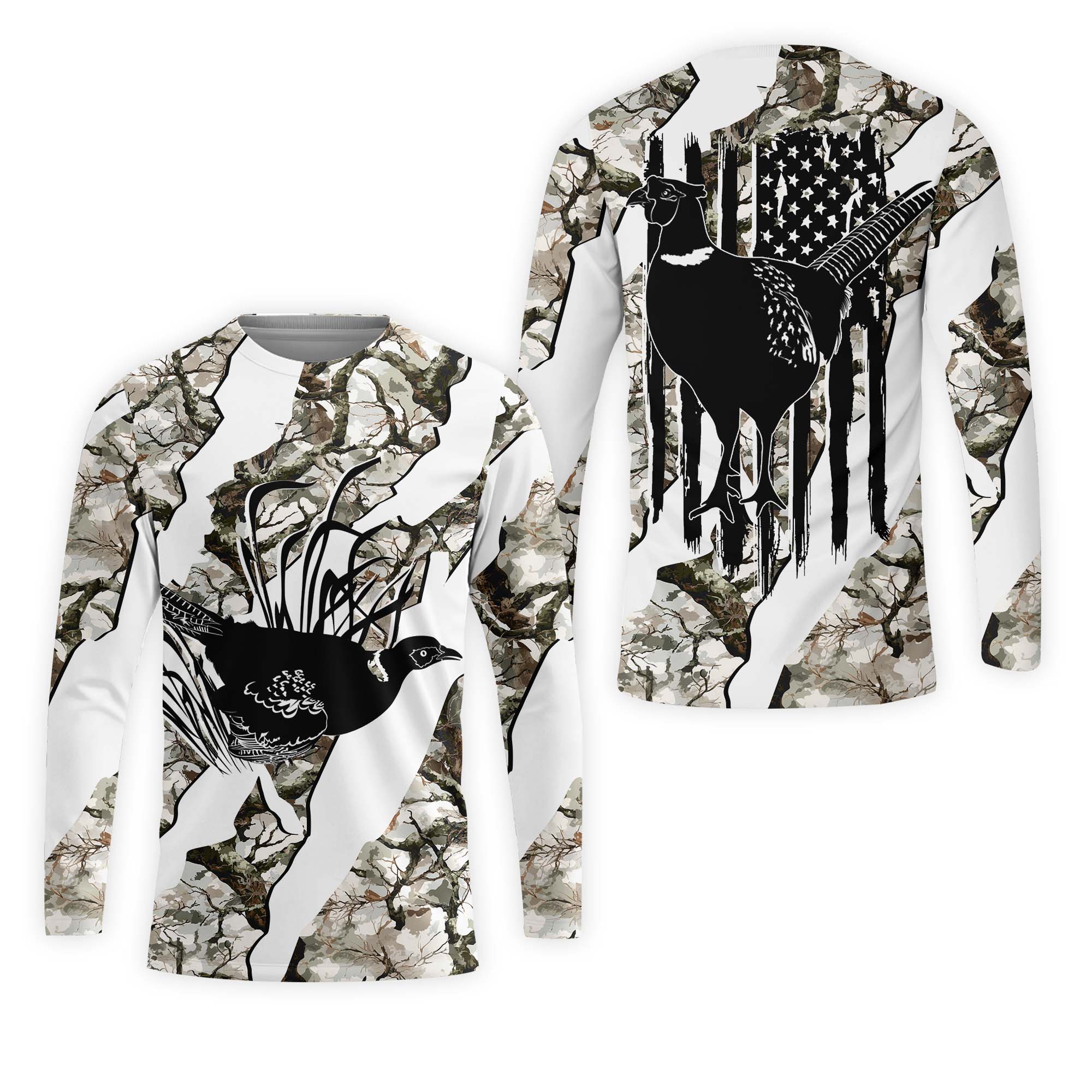 America Pheasant Hunting Camo All Over Print Shirt