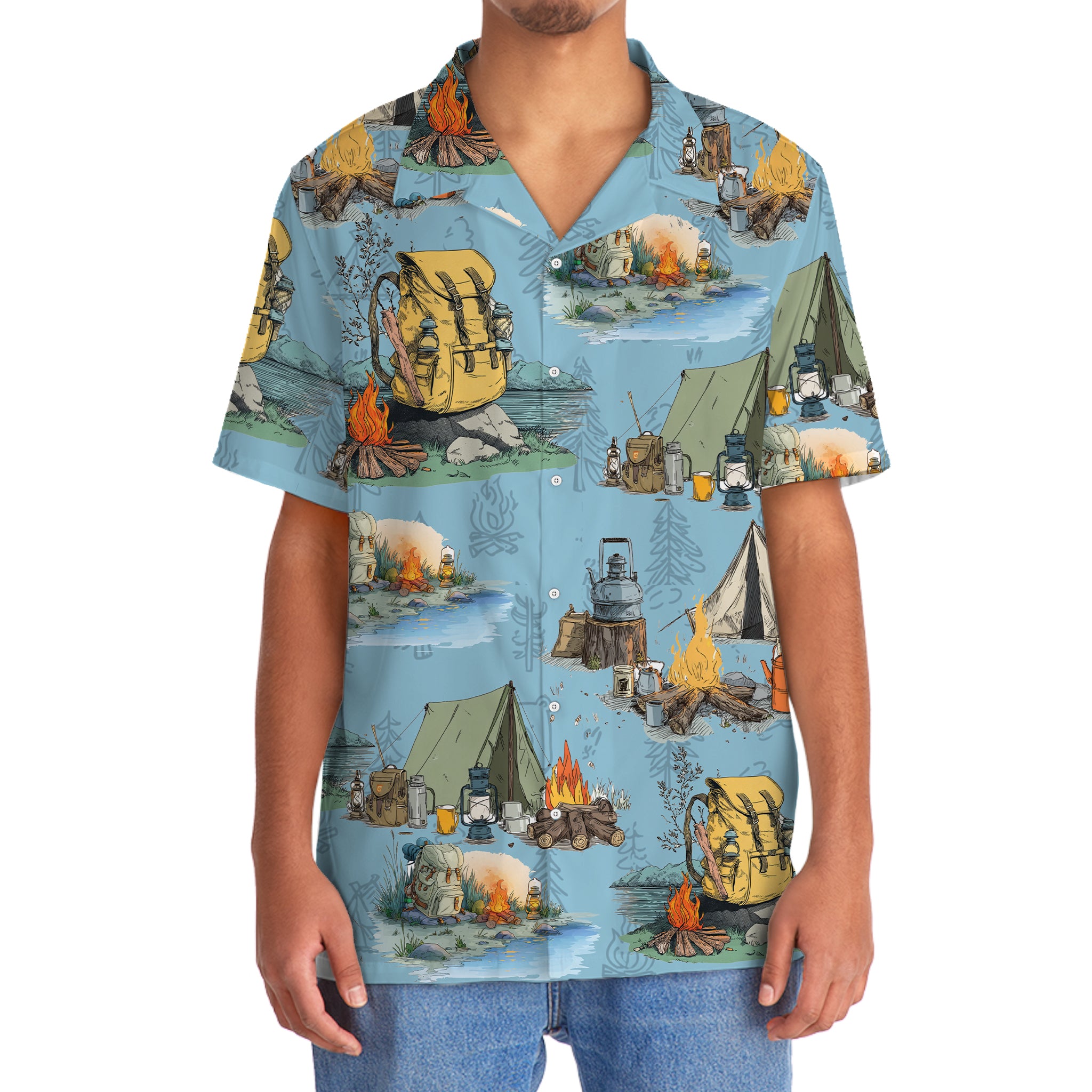 Real Campers Smell Like 5 Things Hawaiian Shirt