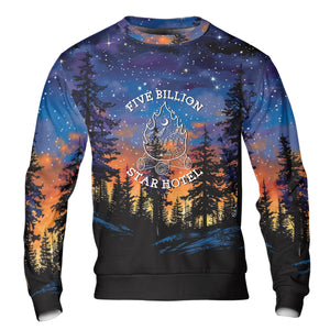 Camping Five Billion Star Hotel All Over Print Shirt