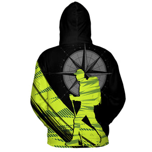 Hiking Find Your Own Path Yellow Neon All Over Print Shirt