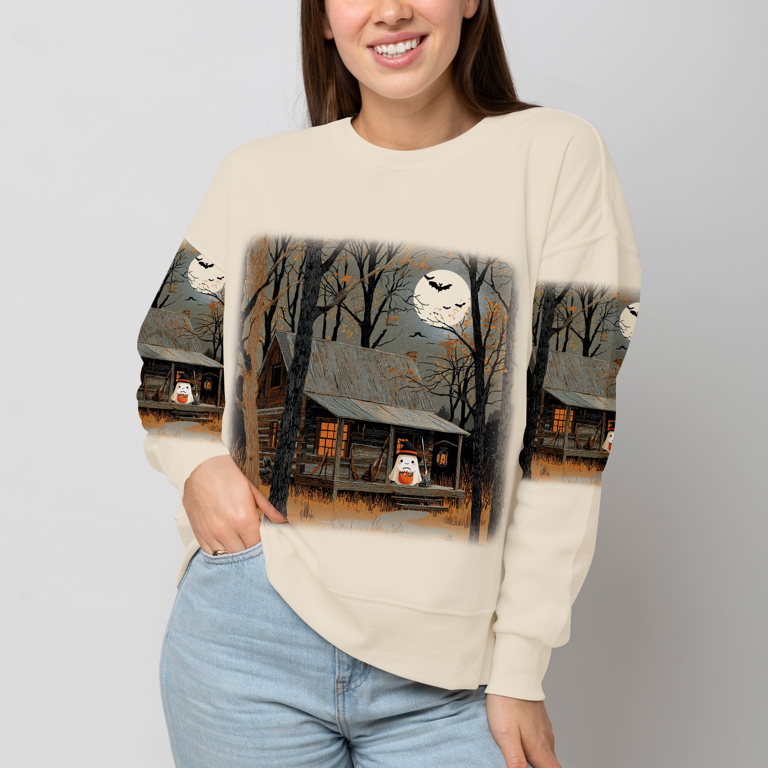 Boo & Candy Haunt Forest All Over Print Shirt