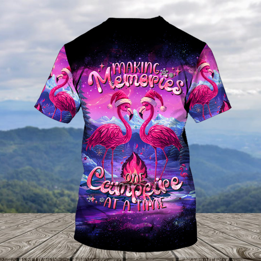 Neon Colorful Making Memories One Campfire At A Time All Over Print Shirt