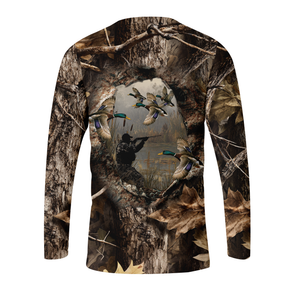 Duck Hunting Camouflage Fabric All Over Print Shirtt