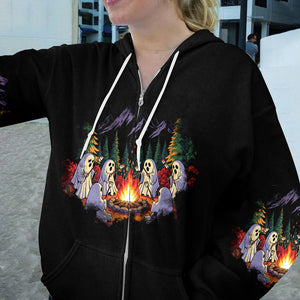 Ghost Camping Crew All Over Print Shirt