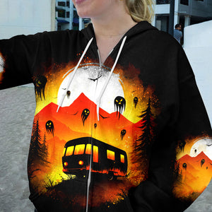Haunted Camping Car All Over Print Shirt