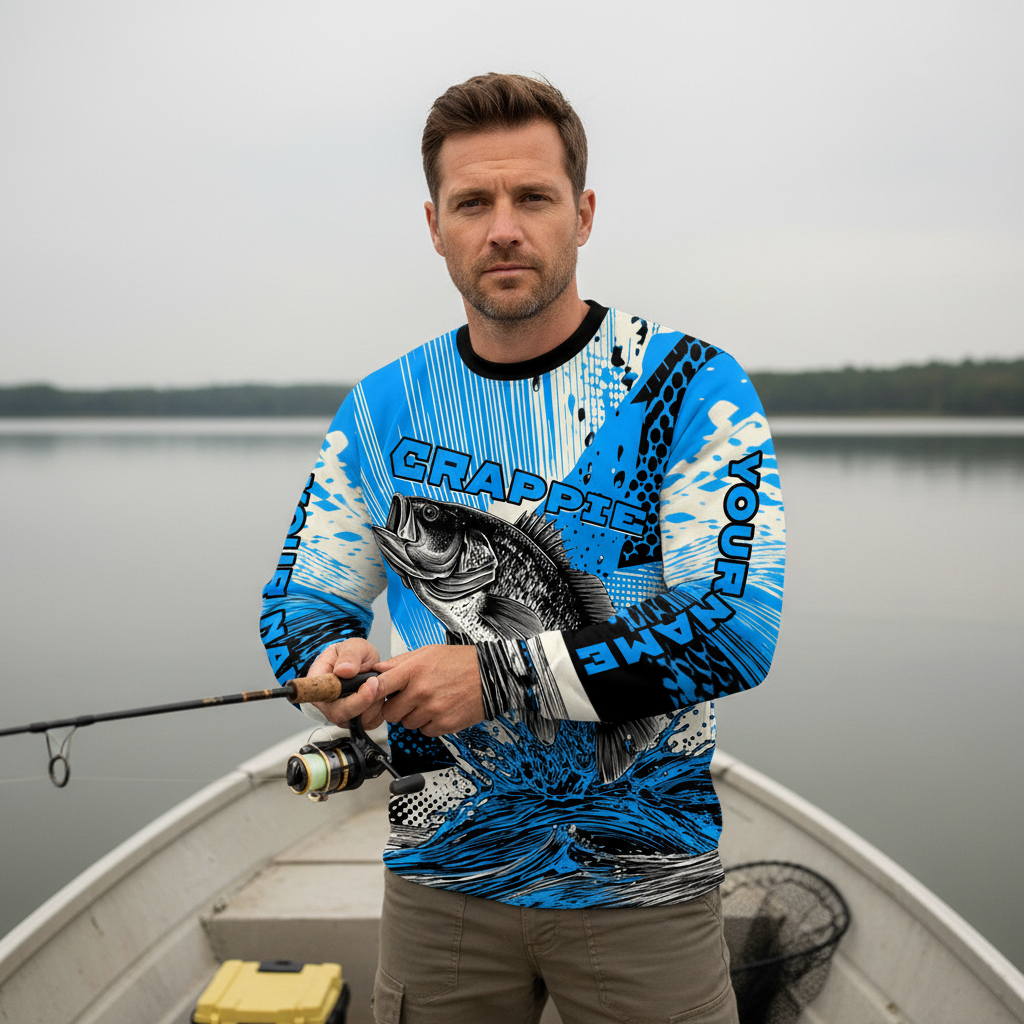 Custom Name Crappie Fish All Over Print Shirt