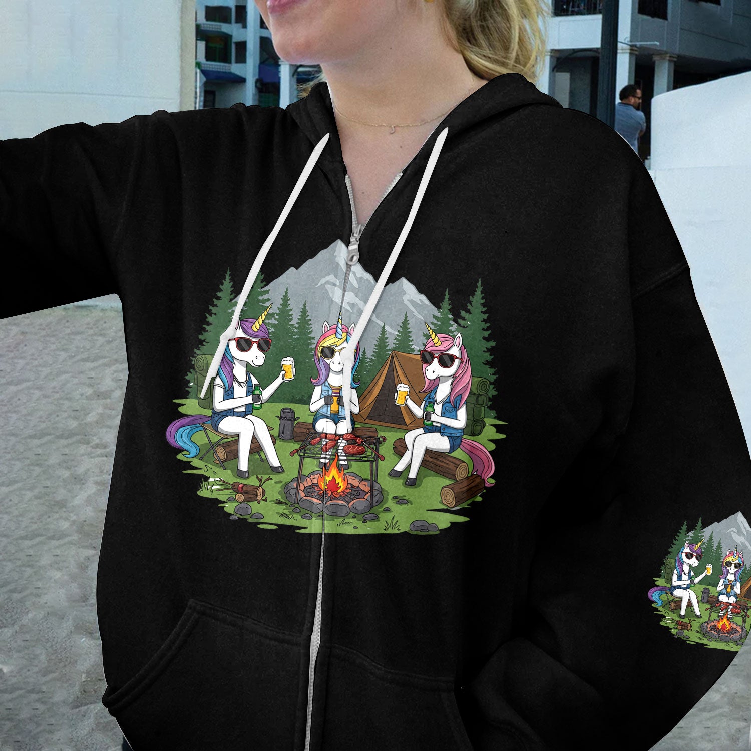 Some Girls Go Camping And Drink Too Much All Over Print Shirt