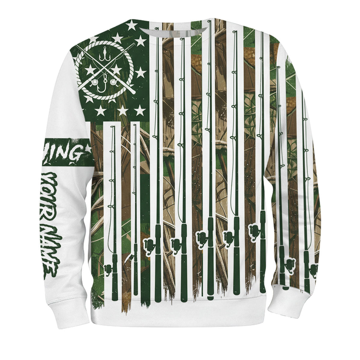 Custom Name Fishing Rods All Over Print Shirt