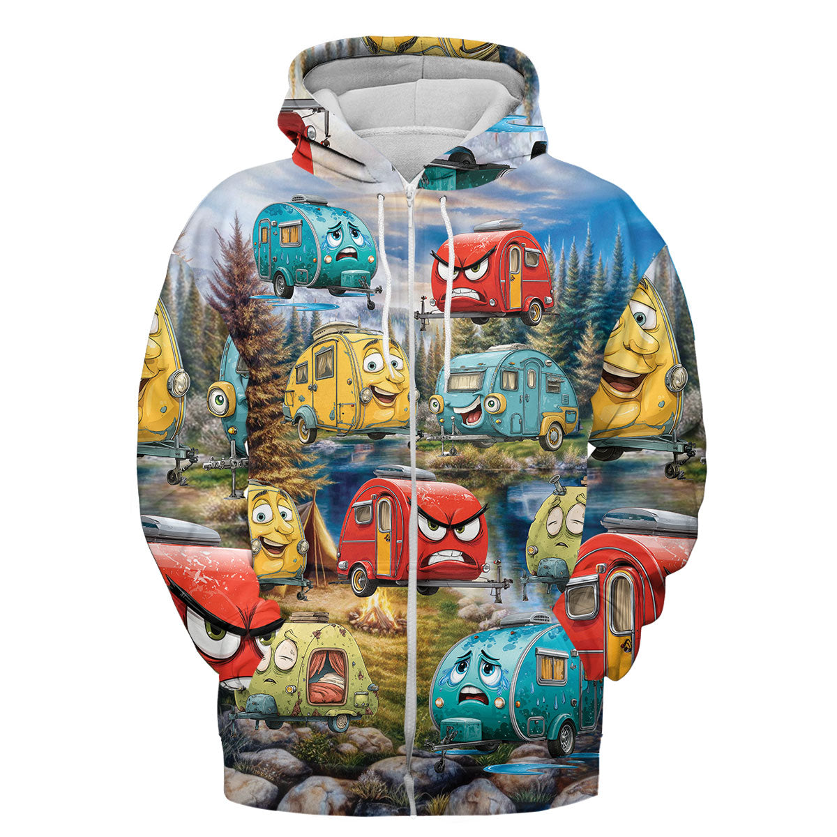 Funny Teardrop Trailer All over Print Shirt