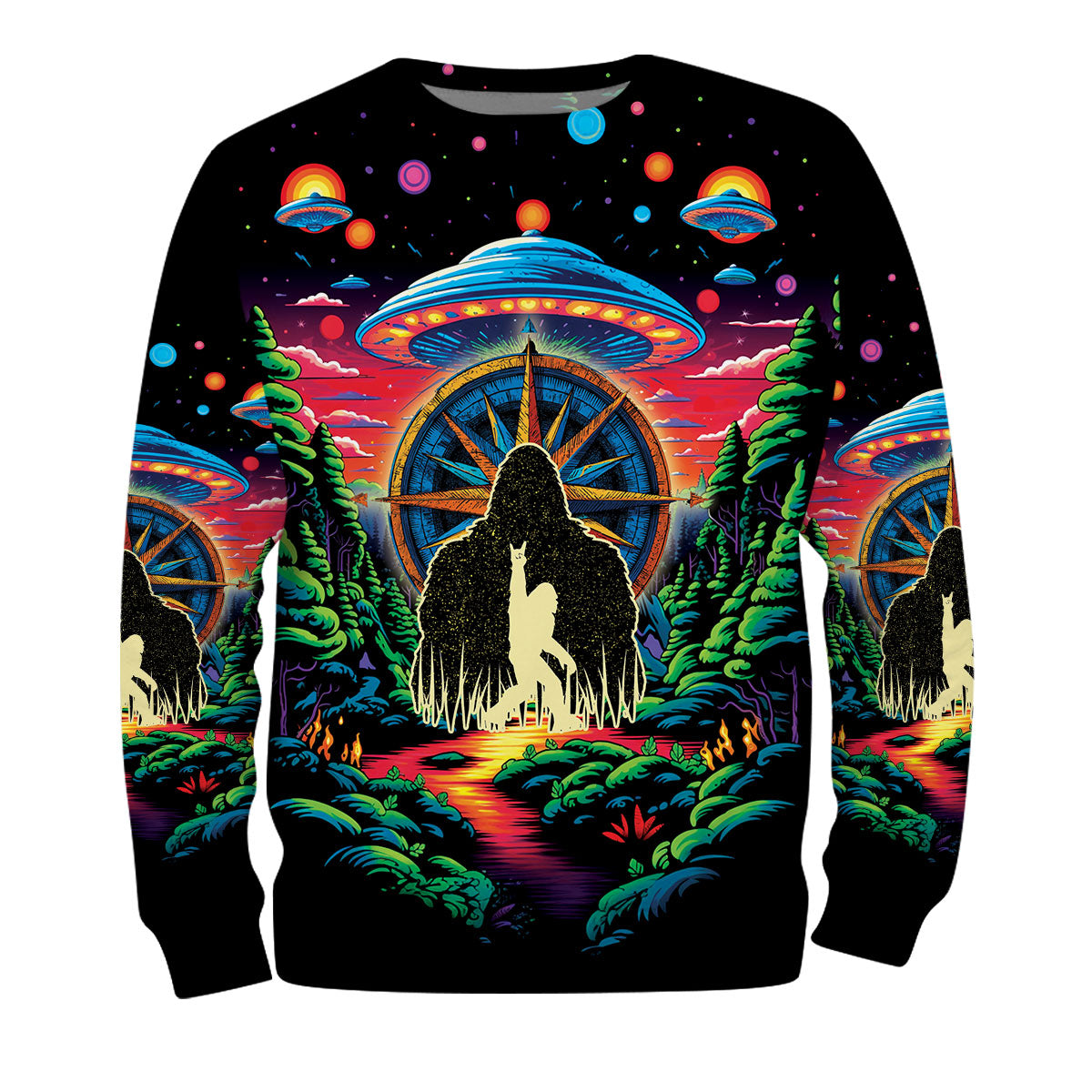 Bigfoot Mountain Adventure All Over Print Shirt