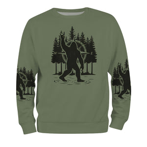 Not All Who Wander Are Lost Bigfoot Walking All Over Print Shirt