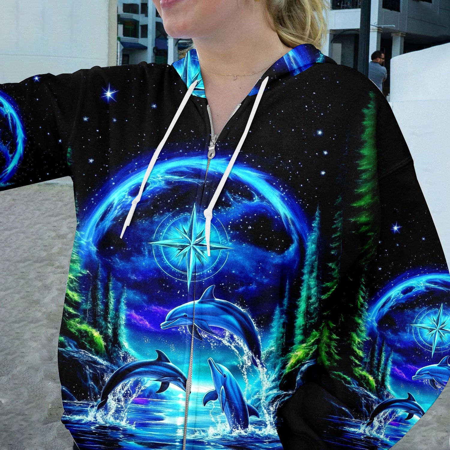 Peace Sea Happy Dolphins All Over Print Shirt