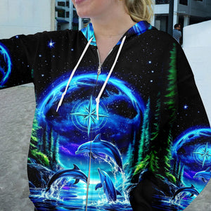Peace Sea Happy Dolphins All Over Print Shirt