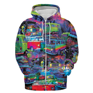Retro Van Funny All Over Print Shirt