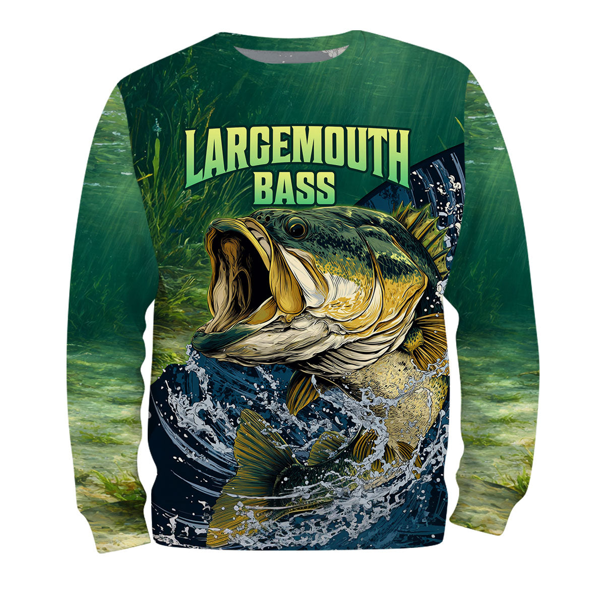 Largemouth Bass Vintage All Over Print Shirt