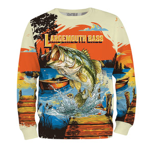 Largemouth Bass Jumping All Over Print Shirt