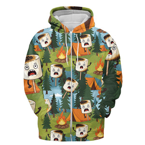 Funny Burnt Marshmallow All Over Print Shirt