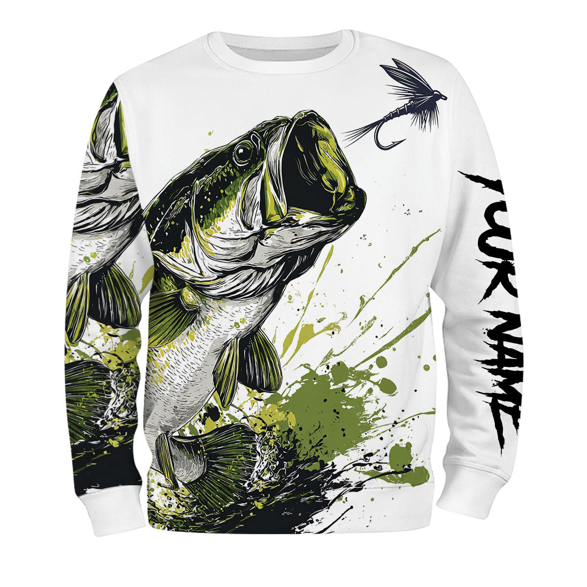 Custom Name Largemouth Bass All Over Print Shirt