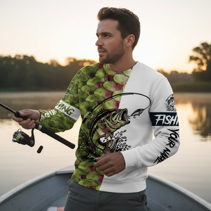 Bass Fishing Team Jerseys Green All Over Print Shirt